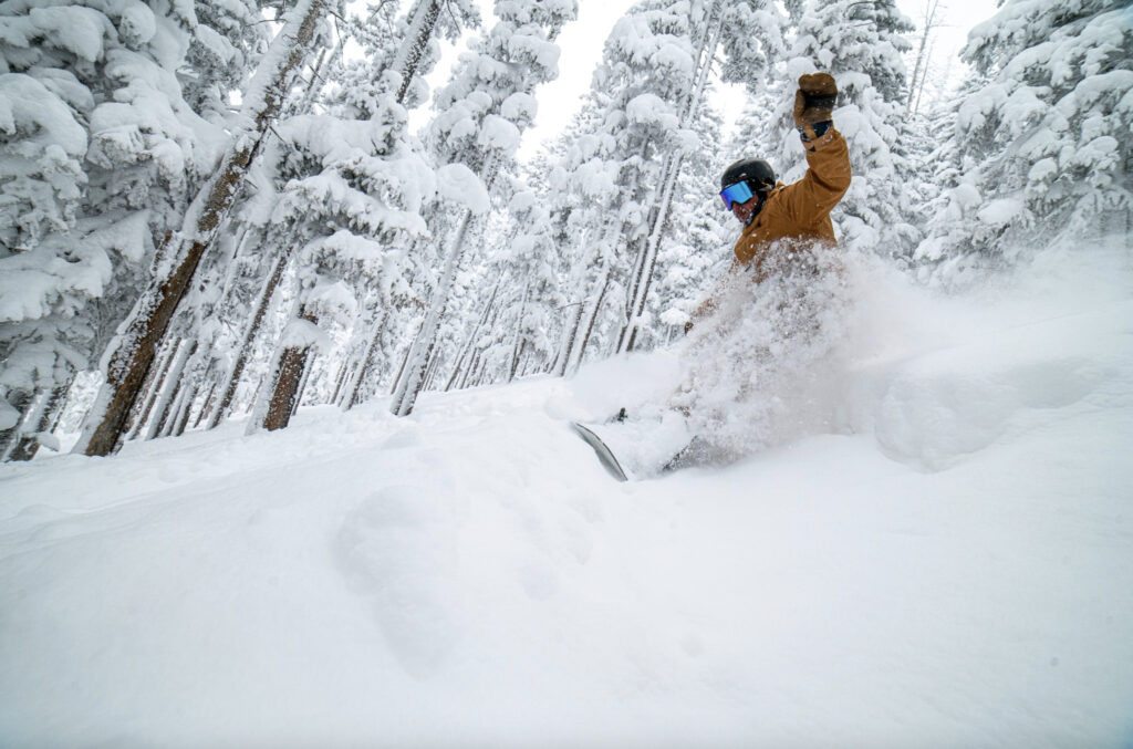 Snowboarding at Snowbowl Ski Resort Arizona